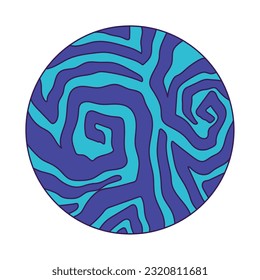 Isolated colored sci fi planet icon Vector illustration
