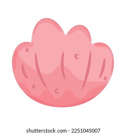 Isolated colored seashell sketch icon Vector