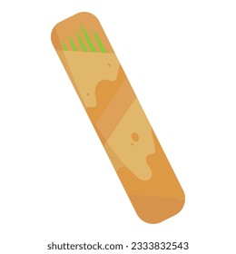 Isolated colored set of chopsticks icon Vector