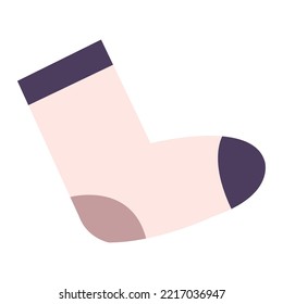 Icono de esbozo de sock de color aislado Vector