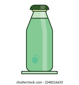 Isolated colored soy milk bottle icon Flat design Vector