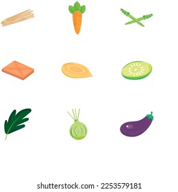 Isolated colored spaguetti sketch icon Vector