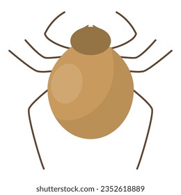 Isolated colored spider insect animal icon Vector