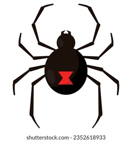 Isolated colored spider insect animal icon Vector