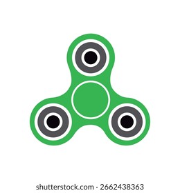 Ícone de brinquedo giratório colorido isolado Design plano Ilustração de vetor