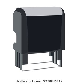 Isolated colored stamp office supply icon Vector