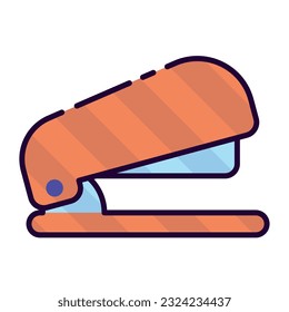 Einzeln farbige Staplerbücherskizze Symbol Vektorgrafik