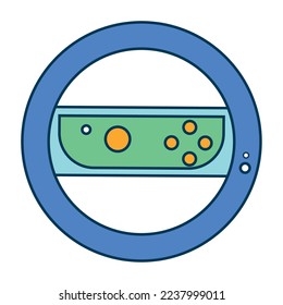 Spielzeugsymbol des isolierten Lenkrads Vektor