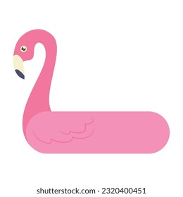 Isolated colored summer flamingo floater icon Vector illustration