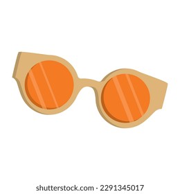 Isolated colored summer sunglasses icon Vector
