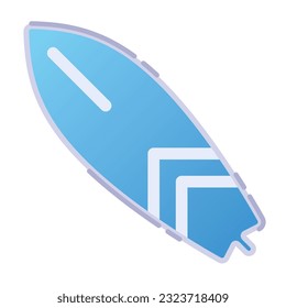 Isolated colored surfboard sport icon Vector illustration