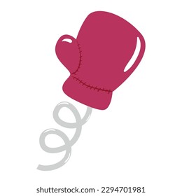 Icono de guante de boxeo de color aislado Vector