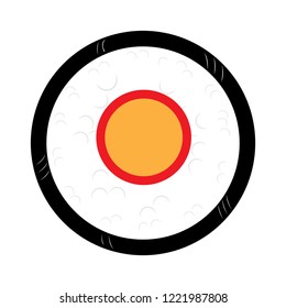 Isolated colored sushi image. Vector illustration design