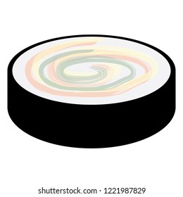 Isolated colored sushi image. Vector illustration design