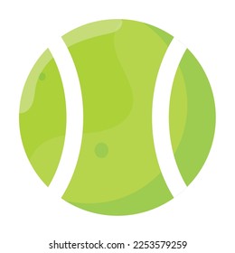 Isolated colored tennis ball icon Vector