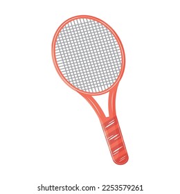 Isolated colored tennis racket icon Vector