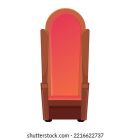 Isolated Colored Throne Chair Icon Vector