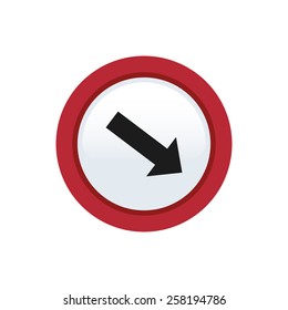 an isolated colored transit signal on a white background