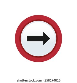 an isolated colored transit signal on a white background