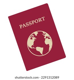 Isolated colored travel passport icon Vector