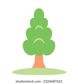 Einzeln farbige Gartensymbol im flachen Stil Vektorgrafik