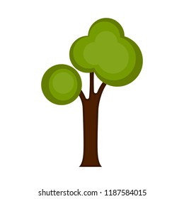 Isolated colored tree icon