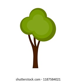 Isolated colored tree icon
