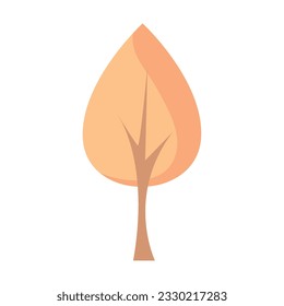 Isolated colored tree icon flat style Vector