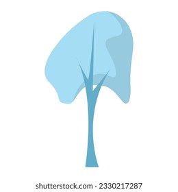 Isolated colored tree icon flat style Vector