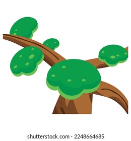 Icono de esbozo de árbol aislado Vector