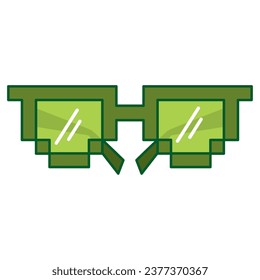 Icono de anteojos de tendencia de color aislado Vector