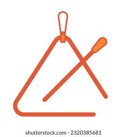 Isolated colored triangle musical instrument icon Vector illustration