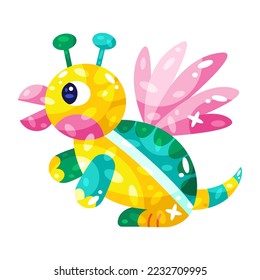 Isolated colored turtle alebrije icon Vector