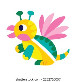 Isolated colored turtle alebrije icon Vector