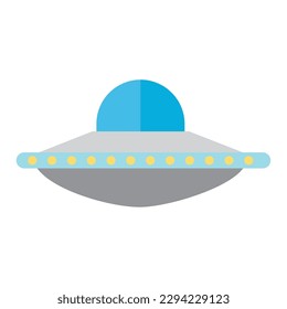 Isolated colored ufo spaceship icon Flat design Vector
