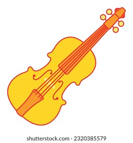 Isolated colored violin musical instrument icon Vector illustration