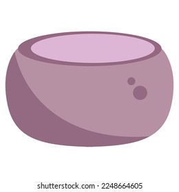 Isolated colored washbasin icon image Vector