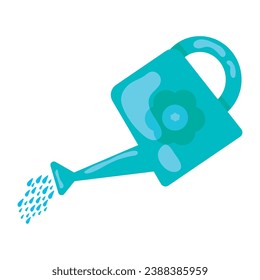 Isolated colored watering can icon Vector