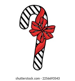 Icono de esbozo de regalo envuelto en color aislado Ilustración vectorial