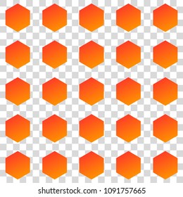 Isolated colorful abstract object. Bright gradient figure, geometric shape. Vector decorative object. Creative symbol for your design.