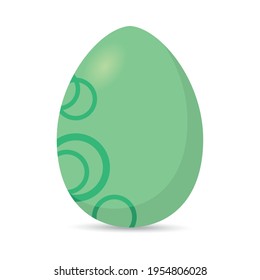 Isolated colorful decorated easter egg. Easter season. Spring time - Vector