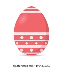 Isolated colorful decorated easter egg. Easter season. Spring time - Vector