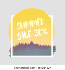 Isolated colorful discount sticker.  Vector illustration