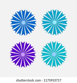 Isolated colorful flat  flowers on white background. style for banner, poster, promotion, web site, online shopping, advertising.