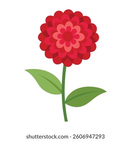 Isolated Colorful Flower Vector Illustrations