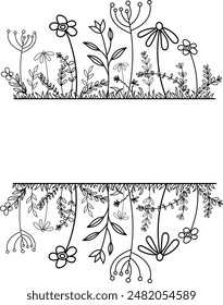 Isolated Colorful Line Frame Icon Leaf Floral Border Divider with Circular, rectangle or hexagon pink or red flower for save the date wedding tag name invitation vector
