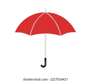 Isolated colorful umbrella icon on white background.
