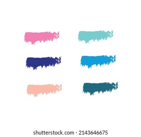 Isolated colorful vector watercolor stain, splash color