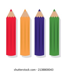 Colores aislados proveen ilustración vectorial escolar