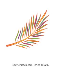 Isolated coloted natural leaf icon Vector illustration